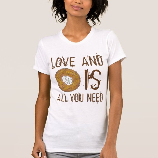 T-shirt L'amour et un Latke, c'est tout ce dont vous avez  (Devant)