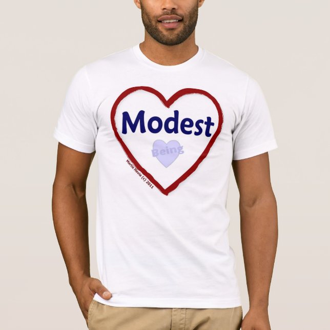 T-shirt L'amour étant modeste (Devant)