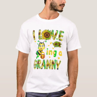 T-shirt L'Amour Étant Une Mignonne Granny