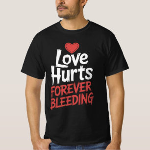 T-shirt L'amour fait mal à l'horreur gothique Halloween Te