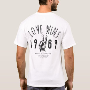T-shirt L'amour gagne Estd. 1969, LGBTQ et gay ally