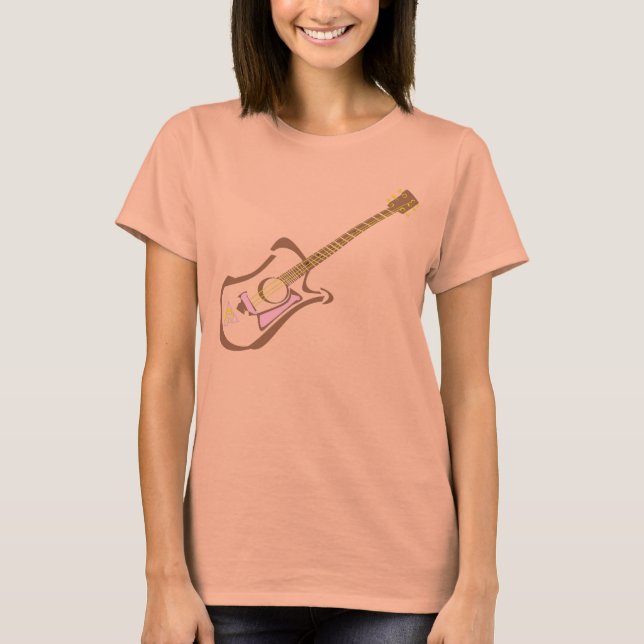 T-shirt L'amour guitare (Devant)