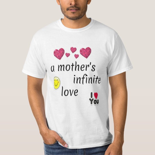 T-shirt L'amour infini d'une mère (Devant)