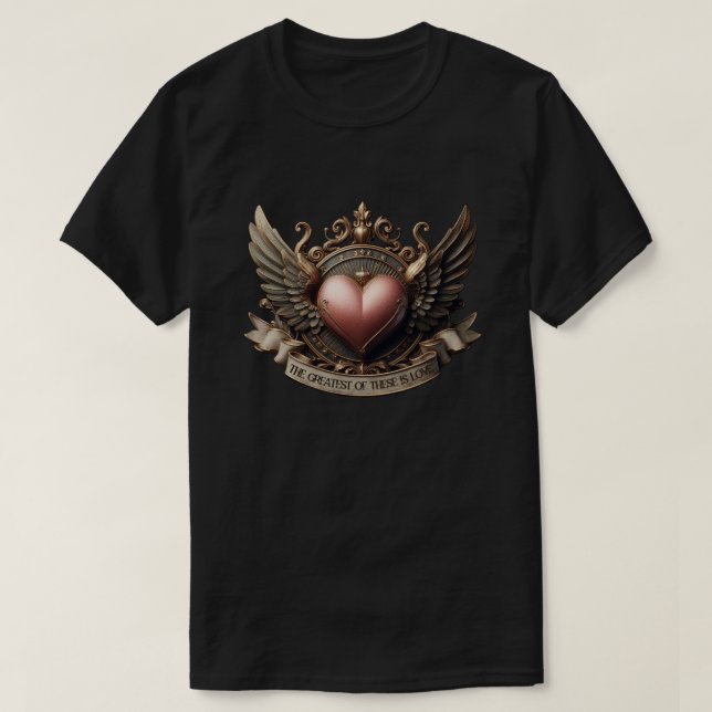 T-shirt L'amour, le plus grand (Design devant)