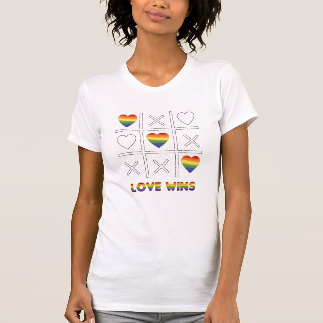 T-shirt L'amour LGBT gagne (Devant)
