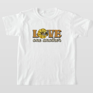 T-shirt L'amour l'un l'autre étonnant bourdon d'abeille l'