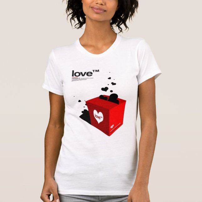 T-shirt L'amour manipulent avec soin (Devant)