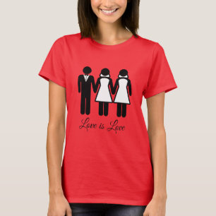 T-SHIRT L'AMOUR MARIAGE BISEXUEL EST L'AMOUR