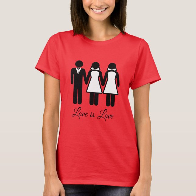 T-SHIRT L'AMOUR MARIAGE BISEXUEL EST L'AMOUR (Devant)