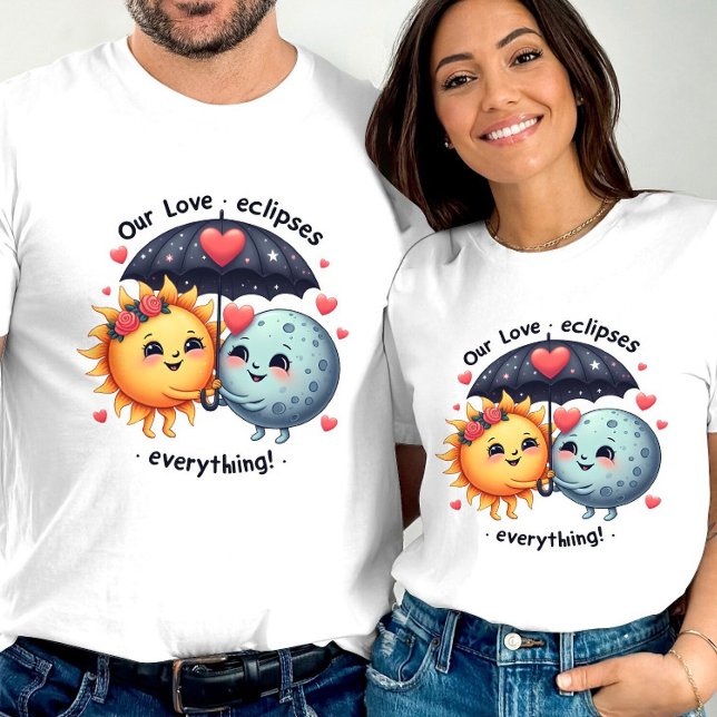 T-shirt L'amour mignon Éclipse Tout Adorable (Créateur téléchargé)