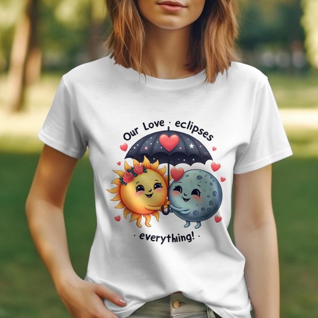 T-shirt L'amour mignon Éclipse Tout Adorable (Créateur téléchargé)