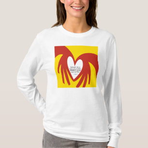 T-shirt L'amour moule la crainte - raccordez le message de