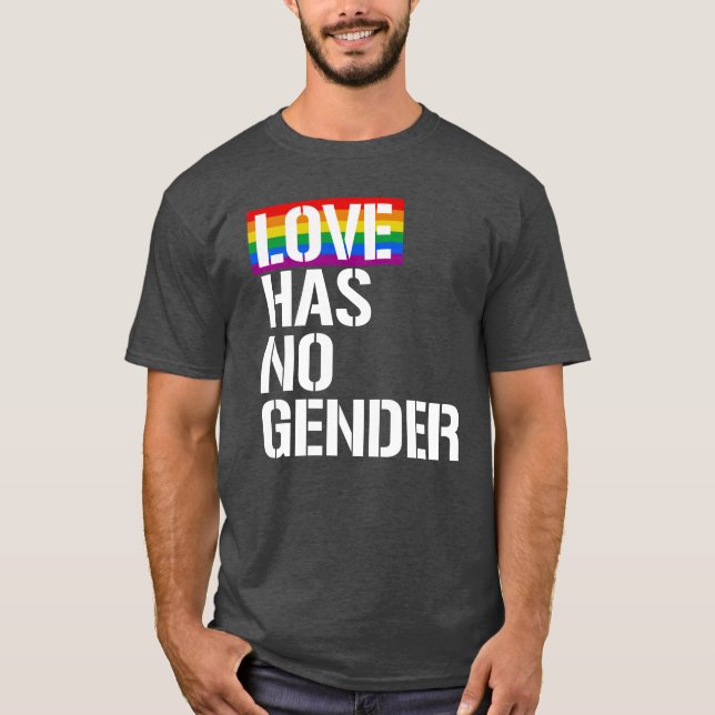T-shirt L'amour n'a pas de genre (Devant)