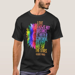 T-shirt L'Amour Ne Connaît Pas De Distance Lgbt Pride Égal