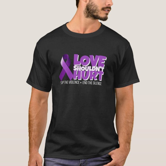 T-shirt L'amour ne devrait pas nuire à la sensibilisation  (Devant)