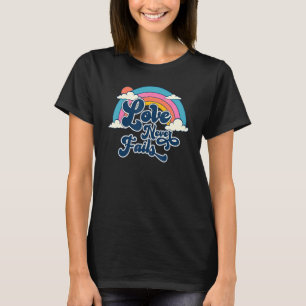 T-shirt L'Amour n'échoue jamais Citations Positives Mots E