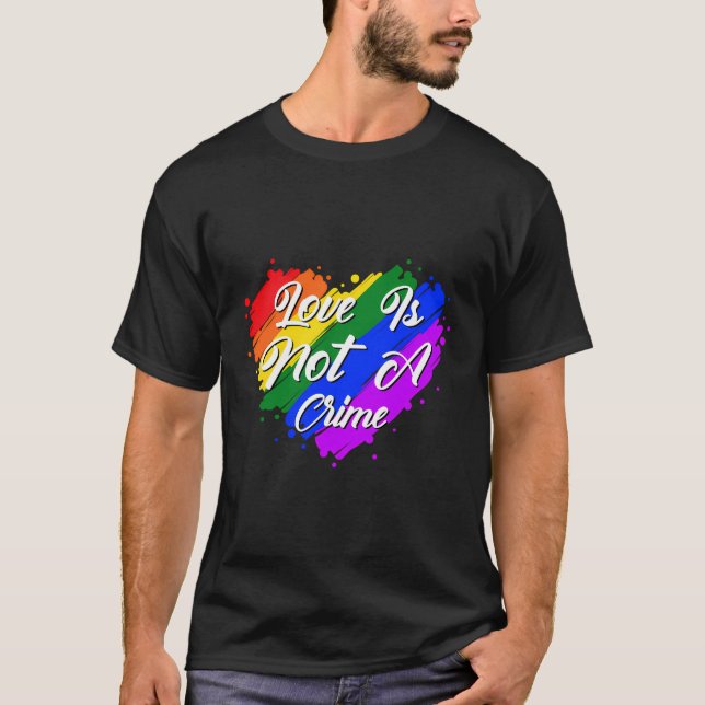 T-shirt L'amour n'est pas un crime (Devant)