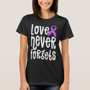 T-shirt L'amour n'oublie jamais les souvenirs importe Alzh