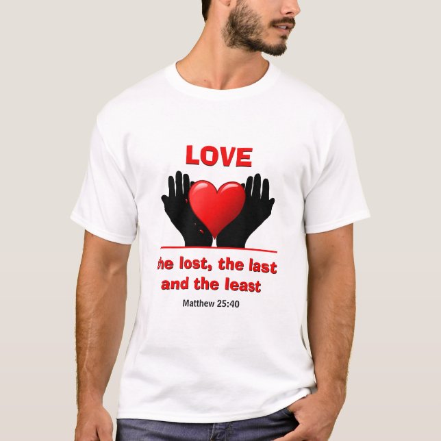 T-shirt L'AMOUR PERDU DU chrétien Inspirationnel (Devant)
