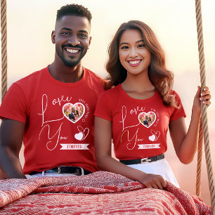 T-shirt L'amour personnalisé Vous pour la Saint Valentin