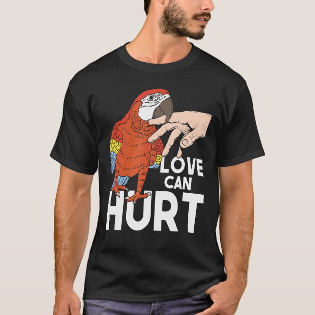 T-shirt L'amour peut nuire au perroquet Whisperer Animal Z (Devant)