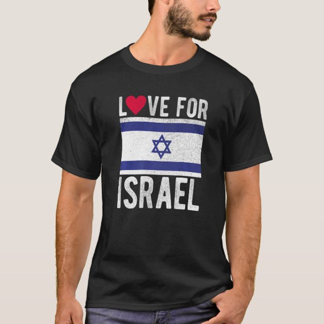 T-shirt L'amour pour Israël (Devant)