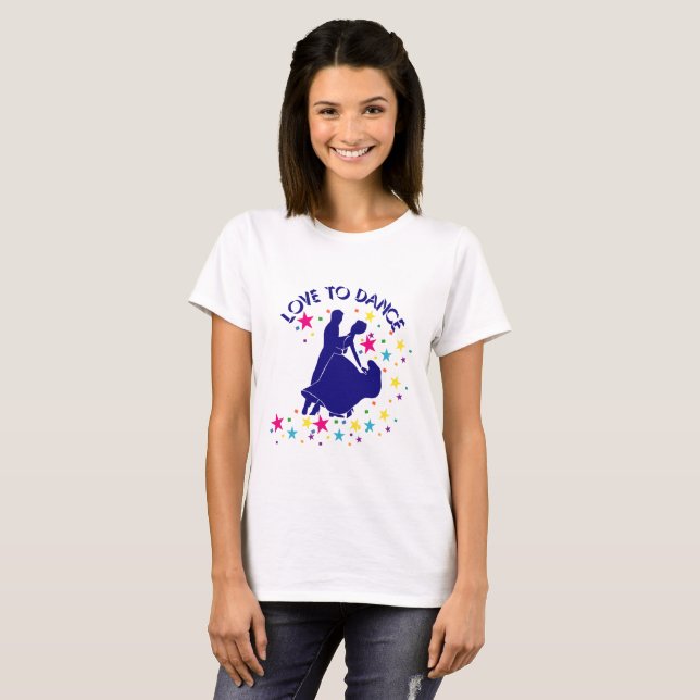 T-shirt L'amour pour la danse (Devant entier)