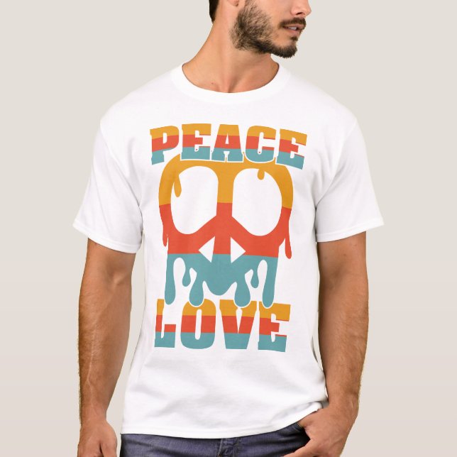 T-shirt L'amour pour la paix (Devant)