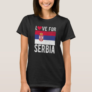 T-shirt L'amour pour la Serbie Premium