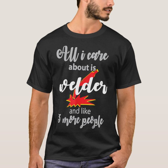T-shirt L'Amour Pour Les Hommes Soudeurs (Devant)