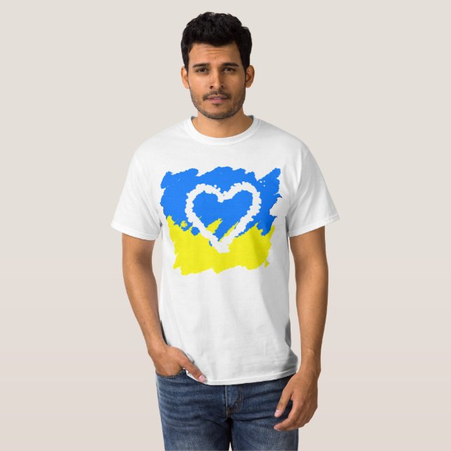 T-shirt L'amour pour l'Ukraine (Devant entier)