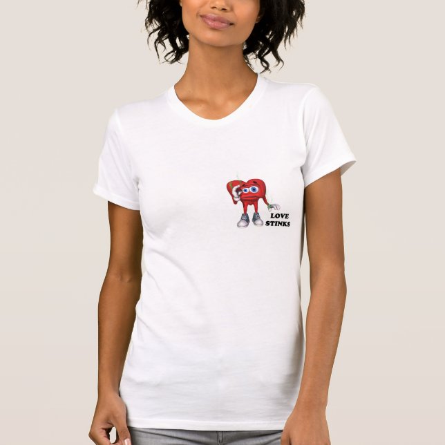 T-shirt l'amour pue (Devant)
