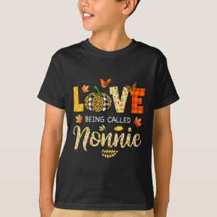 T-shirt L'Amour Qui S'Appelle Nonnie Citrouille Automne Fe