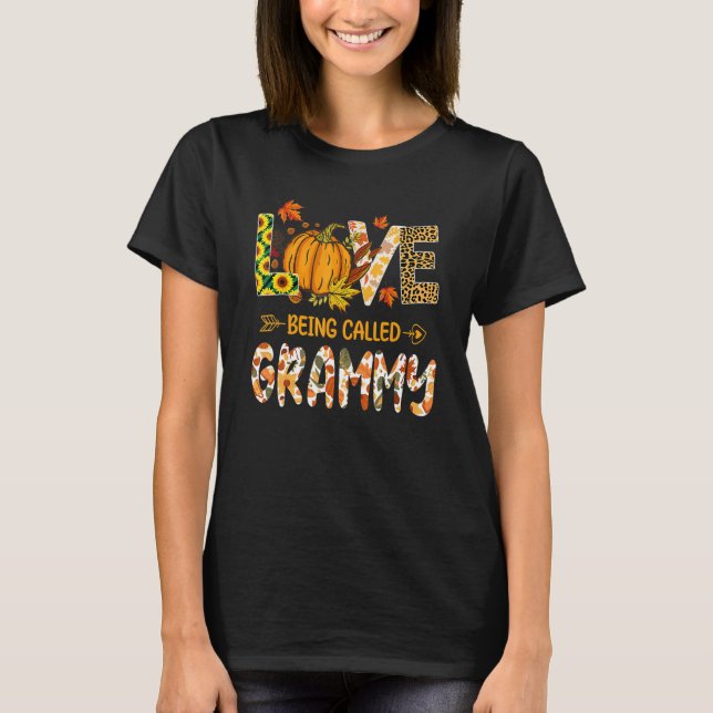 T-shirt L'Amour Qu'On Appelle Le Citrouille Grammy Tombe L (Devant)
