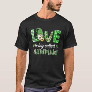 T-shirt L'Amour S'Appelle Mawmaw Gnome Plaid St patrick D