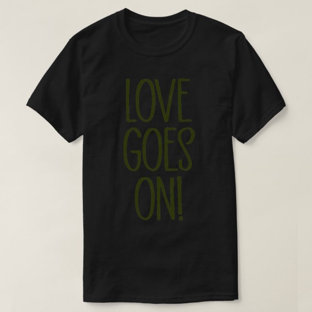 T-shirt L'amour se transforme en vert (Design devant)