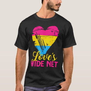 T-shirt L'amour transexuel est large Coeur Net Drapeau tra