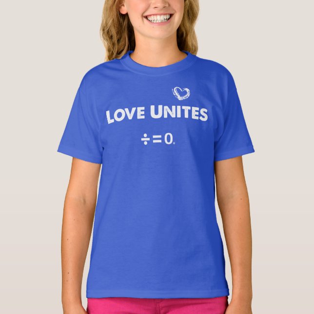 T-shirt L'amour unit la citation positive d'unité (Devant)