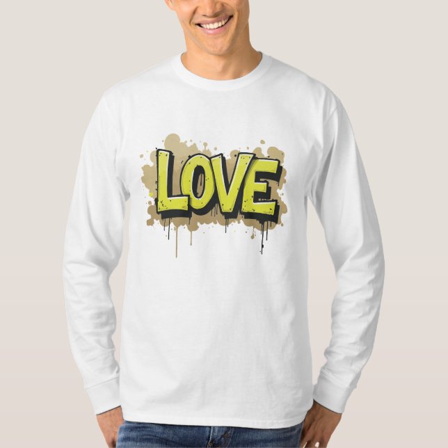 T-shirt L'amour urbain fleurit (Devant)