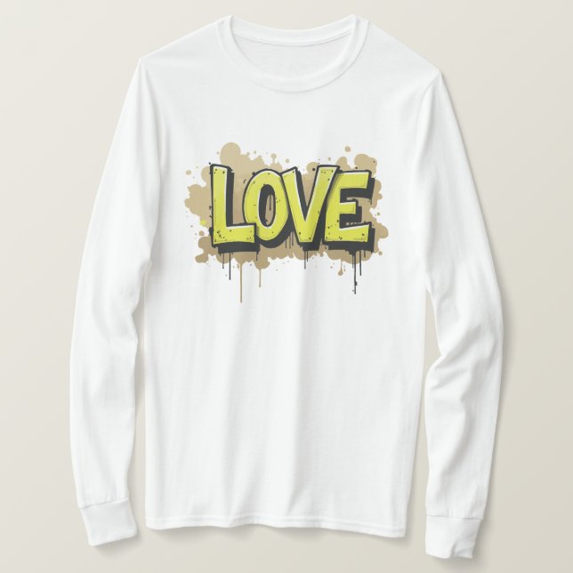 T-shirt L'amour urbain fleurit (Design devant)