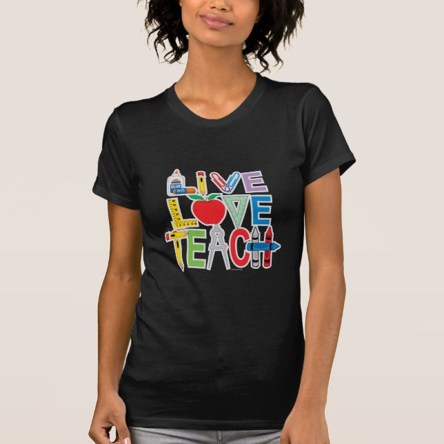 T-shirt L'amour vivant enseignent (Devant)