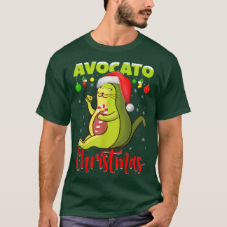 T-shirt L'Amoureux des chats d'Avocato Xmas Lights Père No