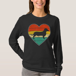 T-shirt L'Amoureux des chiens mignon Dachshund Saint Valen