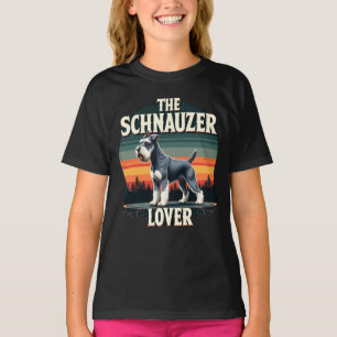 T-shirt L'amoureux du Schnauzer - Design Rétro Chien 
