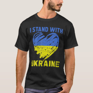 T-shirt L'Amoureux Ukrainien Je Me Trouve Au Coeur De L'Uk