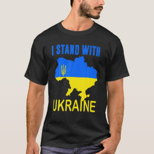 T-shirt L'Amoureux Ukrainien Je Prends Position Avec L'Ukr