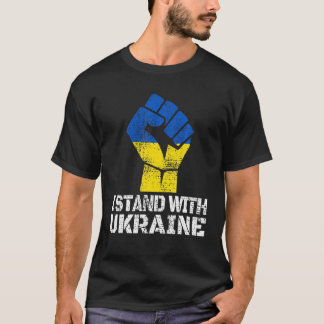 T-shirt L'Amoureux Ukrainien Je Prends Position Avec L'Ukr