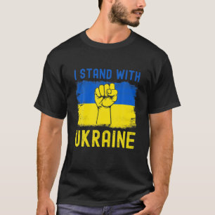 T-shirt L'Amoureux Ukrainien Je Prends Position Avec L'Ukr