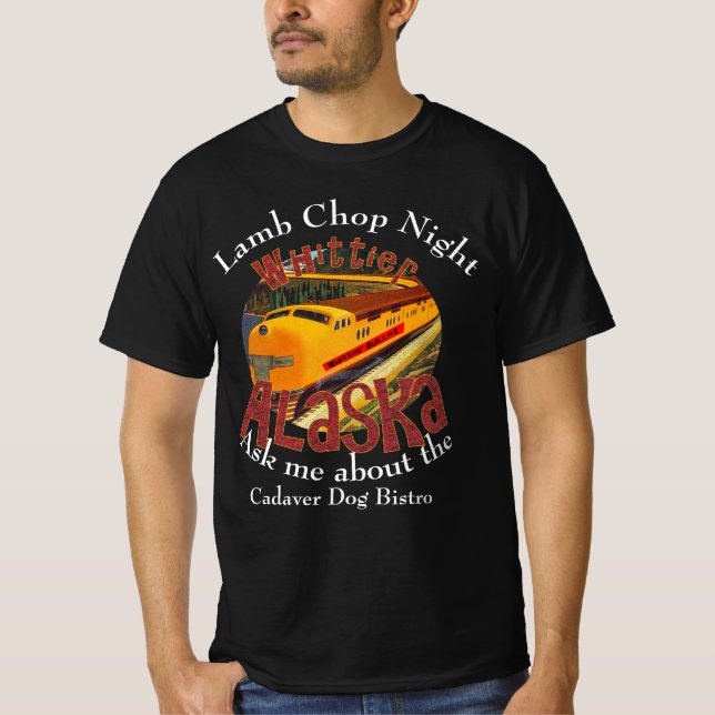 T-shirt Lampe Chop Night Cadaver Chien Bistro Whittier Ala (Devant)