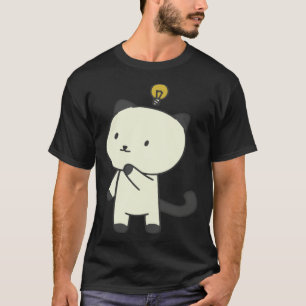 T-shirt lampe de chat pensif